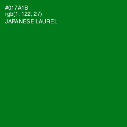 #017A1B - Japanese Laurel Color Image